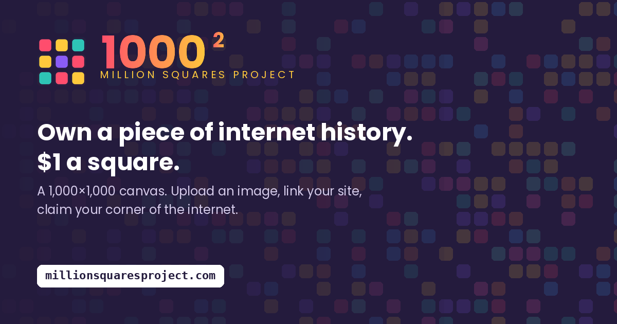The Million Squares Project logo